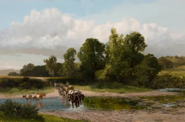 Een doorwaadbare plaats op de Whitadder, Berwickshire